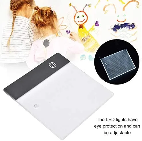 Vista 5 de Dibujo a mano LED Artcraft Rastreo Caja de luz Almohadilla de luz portátil Caja de luz Trazador USB Agujero de posicionamiento Flip Book Kit