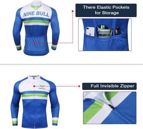 Vista 3 de Conjunto de camiseta de ciclismo para hombre, camiseta reflectante de secado rápido y pantalones cortos de ciclismo acolchados 3D, M