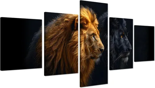 Vista 88 de 5 piezas de pintura sobre lienzo ardiente de fénix dibujado en estilo heráldico fuego fénix arte de pared vintage impresiones obras de arte arte