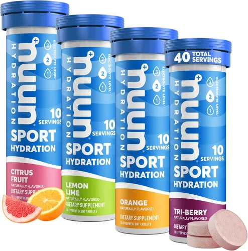 Vista 5 de GU Energy Original Sports Nutrition - Gel energético, 24 unidades, sabores surtidos y tabletas de electrolitos Nuun Sport para hidratación