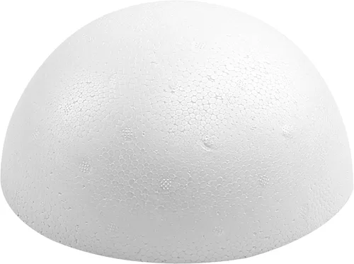 Vista 7 de Crafjie 2 piezas 15 cm de bolas de espuma blancas semirredondas de poliestireno, bolas de espuma para manualidades, suministros de manualidades