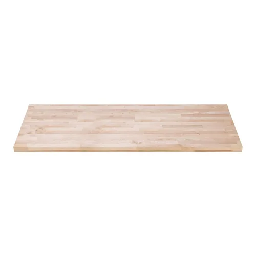Vista 18 de DuraSteel Mesa de madera maciza, encimera de bloque de carnicero de 24 x 12 pulgadas, tabla de cortar de madera de losa de arce natural para mesa