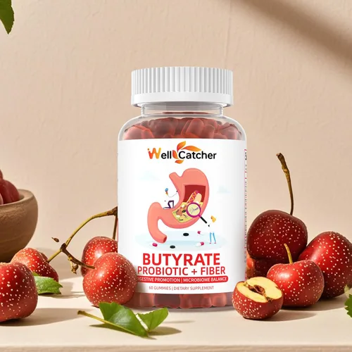 Vista 7 de Gomitas de butirato Suplemento para la salud intestinal: butirato con probióticos y fibra prebiótica gomitas para mujeres y hombres sin azúcar Apoyo