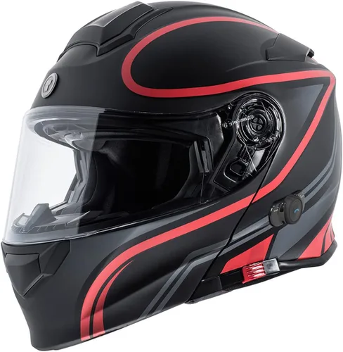 Vista 28 de Torc T-28B - Casco modular Bluetooth Dark Star