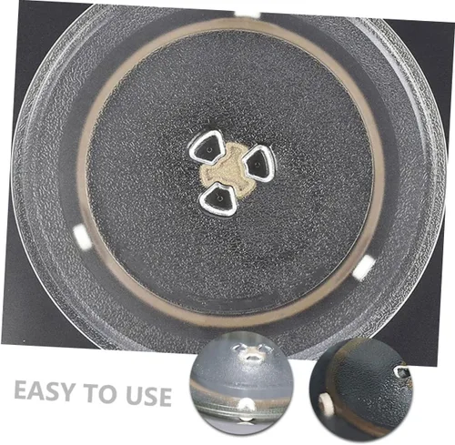 Vista 2 de Anillo giratorio para microondas, placa circular para microondas, anillo giratorio para placa, plástico resistente, instalación simple, suministros
