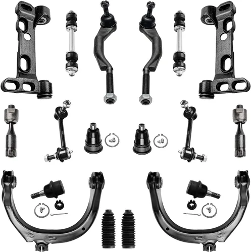 Vista 51 de Detroit Axle - Kit de suspensión frontal de 15 piezas para Jeep Grand Cherokee 99-04 1999 2000 2001 2002 2003 2004, brazos de control superior e