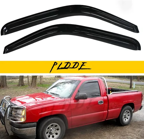Vista 53 de Protectores de lluvia compatibles con modelos Trailblazer/GMC Envoy 2002-2009 para 5 pasajeros, visera de ventana lateral, deflector de viento