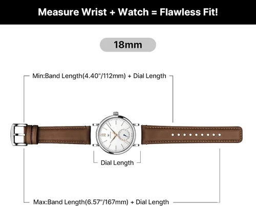 Vista 16 de Fullmosa Correa de reloj de liberación rápida de 0.866 in, 0.787 in y 0.709 in, bandas de cuero bruñido para Samsung Galaxy Watch/Garmin Watch