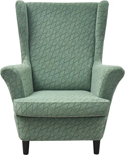 Vista 33 de HZDHCLH Fundas para silla de ala de 2 piezas, fundas de silla de ala de elastano elásticas para sillón del salón, fundas lavables para sofá