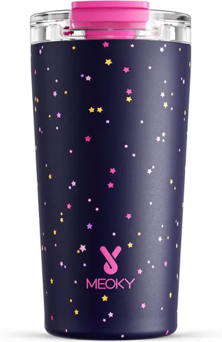 Vista 36 de Meoky - Taza de café de viaje aislada de 24 onzas: tapa a prueba de fugas, polvo de estrellas de ciruela