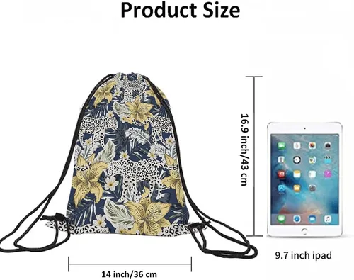 Vista 6 de Mochila con cordón de unicornio arcoíris y bolsa de gimnasio con cordón, Multi-a139, Mochilas de viaje