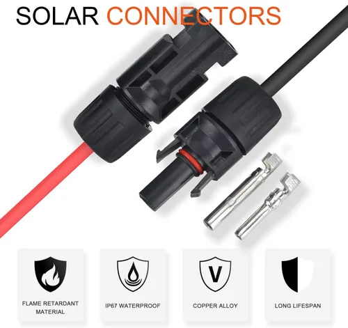 Vista 4 de Kit de herramientas de crimpado de conectores de panel solar con 1 crimpador, 15 pares de conectores y 1 llave inglesa, herramientas esenciales