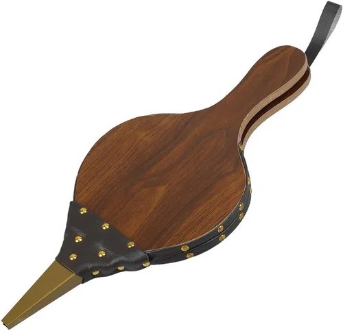 Vista 2 de 1 fuelle de chimenea de madera de 16.9 x 7.5 pulgadas ventilador de cocina al aire libre (negro)