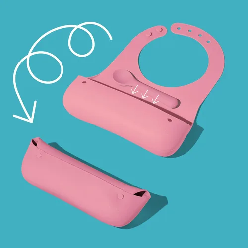 Vista 7 de Avanchy Silicone Baby Bibs with Matching Spoon