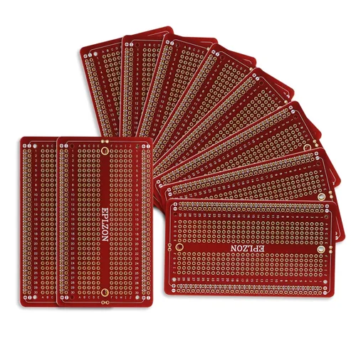 Vista 6 de 10 piezas de placa de circuito impreso soldable chapada en oro para proyectos electrónicos de bricolaje aplicable a proyectos de soldadura Azul
