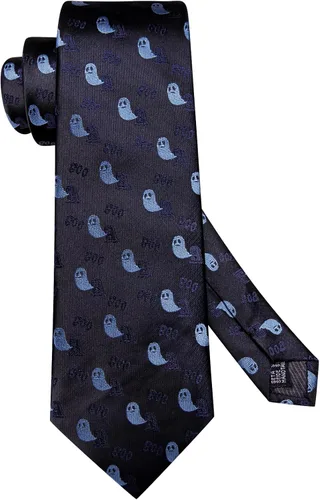 Vista 270 de Hi-Tie Corbata clásica de cachemira para hombre con pañuelo y gemelos a cuadros