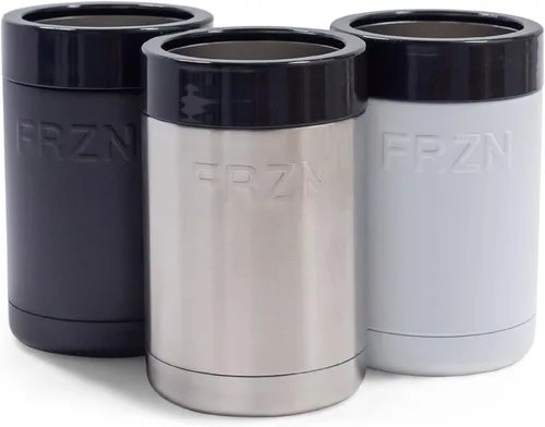 Vista 2 de FRZN FZN-KZ12S Koozie refrigerador de latas, Acero inoxidable