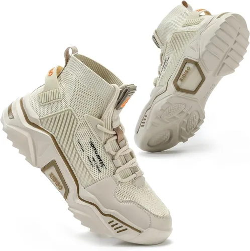 Vista 2 de SANNAX Zapatos de moda para hombre, zapatos casuales para caminar, antideslizantes, transpirables, de malla, ligeros, tenis deportivos