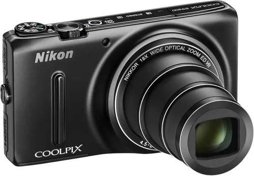 Vista 5 de Número 18,110,000 Pixeles Negro Mate s9400bk cámara digital Nikon Coolpix S9400 Zoom óptico de 18 x eficaz de Pixels – Versión Internacional