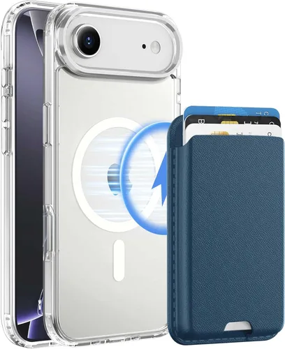 Vista 19 de Funda magnética para iPhone 12 Pro Max, cartera magnética desmontable con soporte para tarjetas, [compatible con MagSafe] grado militar, a prueba