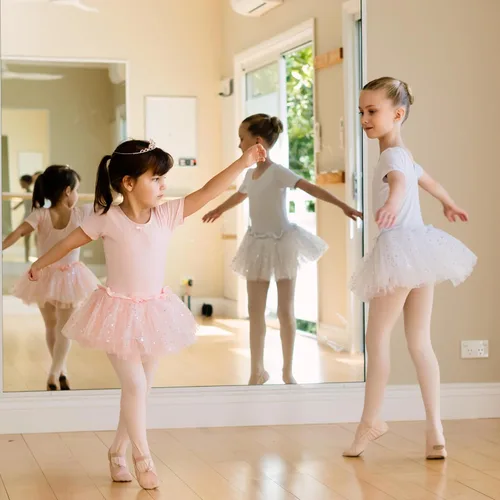 Vista 6 de Dancina Mallas de ballet para niñas pequeñas