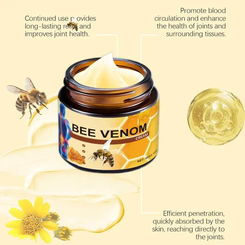 Vista 3 de Gel para articulaciones de veneno de abeja, ungüento profesional de veneno de abeja, crema de veneno de abeja, crema para articulaciones y huesos