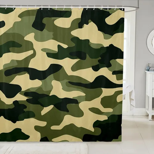 Vista 9 de Erosebridal Cortina de ducha con diseño de zorro, bonito diseño de animales del bosque, para niños y niñas, con dibujos animados, con cabeza