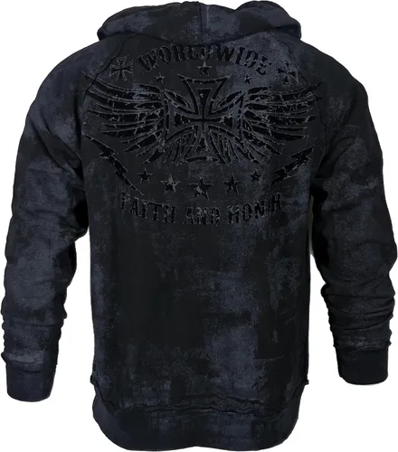 Vista 3 de Xtreme Couture Archaic by Affliction - Sudadera con capucha para hombre, color negro, Negro
