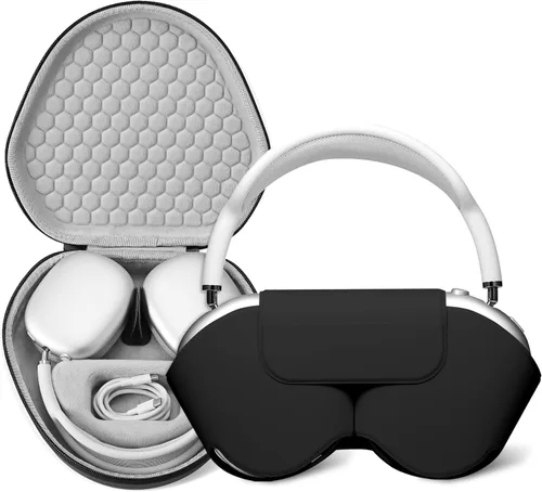 Vista 12 de Maxjoy para Apple Airpods Max Funda inteligente de cubierta, Accesorios de cubierta protectora de cuero PU suave para Airpod Max con modo de sueño