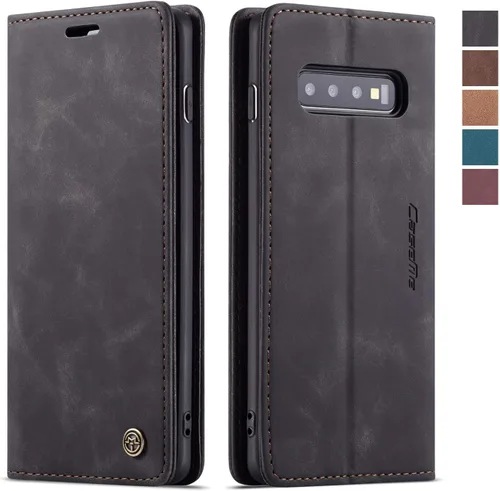 Vista 19 de Funda para Samsung Galaxy S9, Samsung Galaxy S9, funda tipo cartera, soporte magnético, funda protectora de piel retro con tapa para identificación