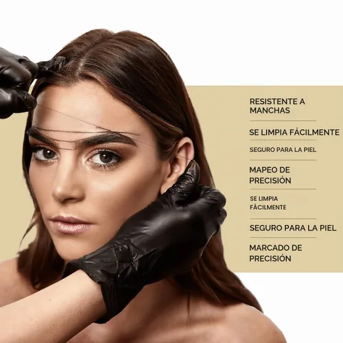 Vista 4 de Parallel Products - Cuerda de mapeo de cejas premium para microblading - Pre-entintada - Hilo de carbón de 0.039 in - Suministros esenciales