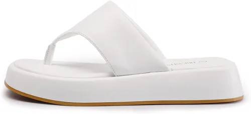 Vista 2 de DREAM PAIRS Sandalias de cuña para mujer, cómodas, bonitas, con plataforma para caminar, puntera abierta, suaves, planas