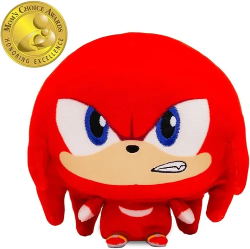 Vista 5 de TeeTurtle Knuckles - Peluche de Sonic the Hedgehog Cloudheads de 5 pulgadas, lindo peluche suave con licencia oficial de SEGA