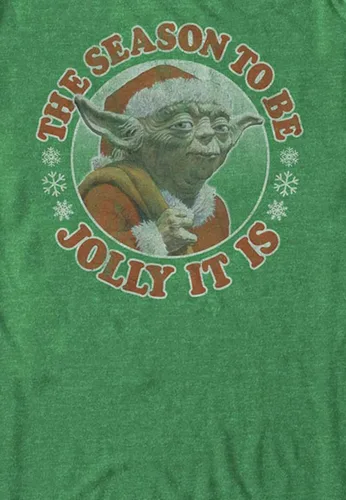 Vista 2 de STAR WARS Officially Licensed Jolly Yoda Men's Tee
