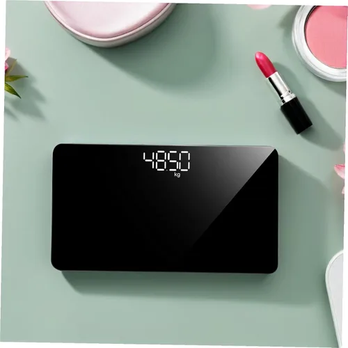 Vista 6 de Báscula digital precisa de peso para mujer, superficie de espejo electrónico recargable