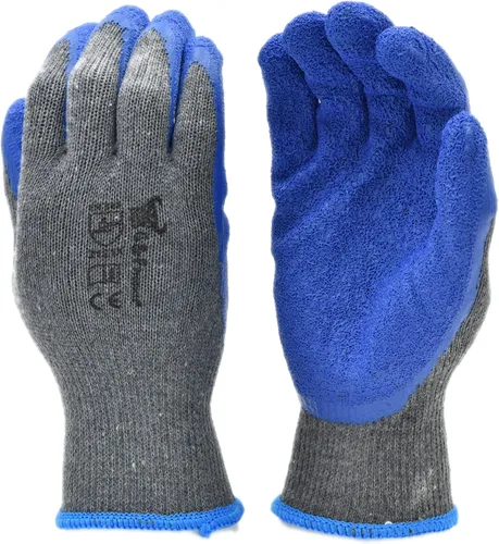 Vista 13 de G & F 1516 - Paquete de 12 pares de guantes premium de trabajo y jardinería de alta visibilidad para hombres y mujeres, guantes con palma y dedos