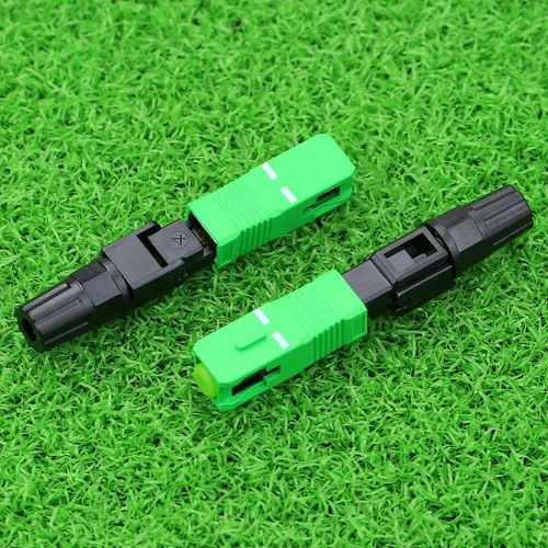 Vista 6 de 10 unids FTTH SC APC Cable de fibra óptica Conector rápido Adaptador de conexión fría rápida para red CATV