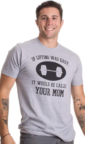 Vista 3 de If Lifting was Easy, It'd be Called Your Mom Divertida camiseta de entrenamiento