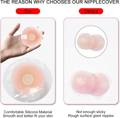 Vista 4 de Yalixuan Silicone Nipple Covers Breast Petals