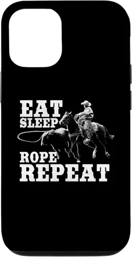 Vista 28 de Team Roping Funny Rodeo Cowboy Cowgirl Horse Riding Roper Case for iPhone 17
