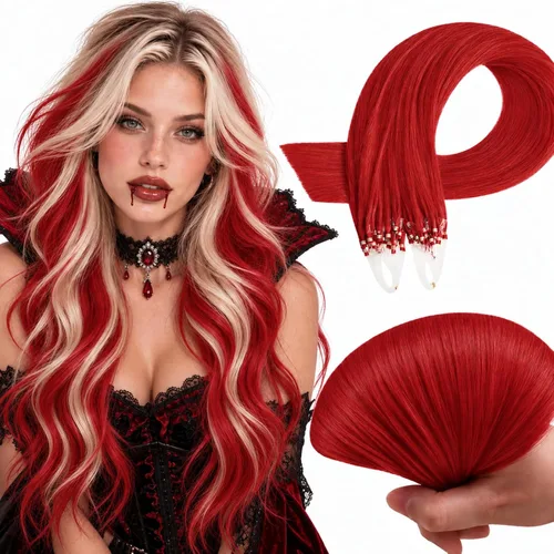 Vista 61 de RUNATURE K Tip - Extensiones de cabello humano real, ombré, pelo corto