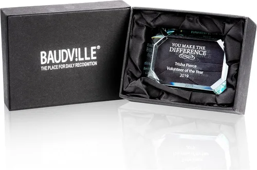 Vista 6 de Baudville Regalos de agradecimiento a los empleados de cristal de jade – Aumenta la moral de los empleados, la motivación y el ambiente de trabajo