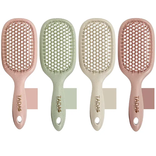 Vista 13 de TADA Natural Beauty - Cepillo desenredante para cabello rizado, grueso, ondulado y fino, agujeros de ventilación para secado rápido y peinado