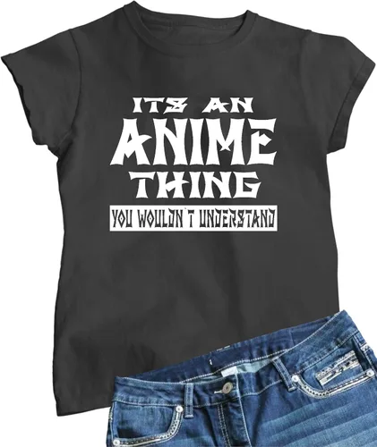 Vista 9 de Go All Out Camiseta con texto en inglés "It's an Anime Thing You Wouldn't Understand" para mujer Athletic Heather