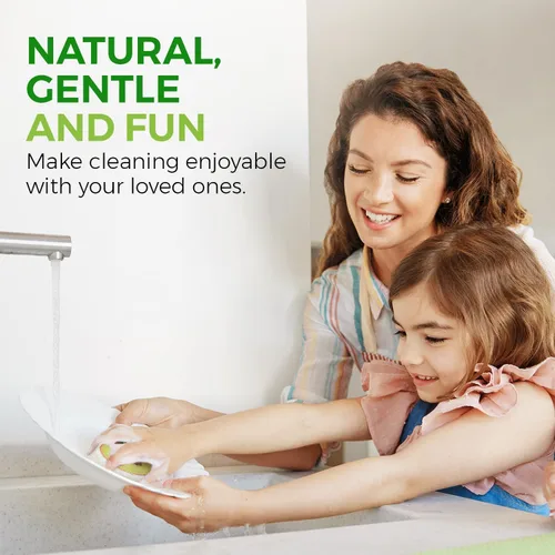 Vista 4 de AIRNEX Esponjas comprimidas de celulosa biodegradable a granel – Paquete de 8 unidades de cocina en forma de fruta, ecológicas, sin olor, naturales