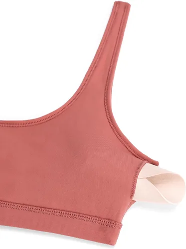Vista 40 de CRZ YOGA Butterluxe - Mini brasier para mujer, cuello redondo, de bajo impacto, inalámbrico, deportivo, yoga, acolchado, para entrenamiento