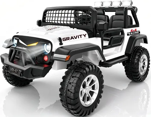Vista 12 de JOYSTROLL Auto de paseo de 2 plazas de 24 V para niños grandes, auto para A-pink
