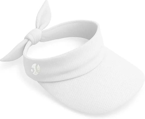 Vista 8 de Visera ajustable para mujer, protección UV, sombrero ligero para golf, tenis, correr y actividades al aire libre.