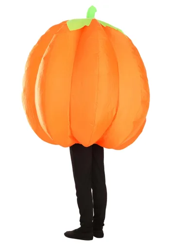Vista 2 de Disfraz Inflable de Calabaza Sonriente para Adultos Multicolor