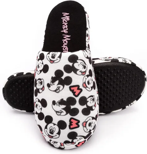 Vista 2 de Disney Mickey Mouse Womens Slippers All Over Print Ladies Shoes